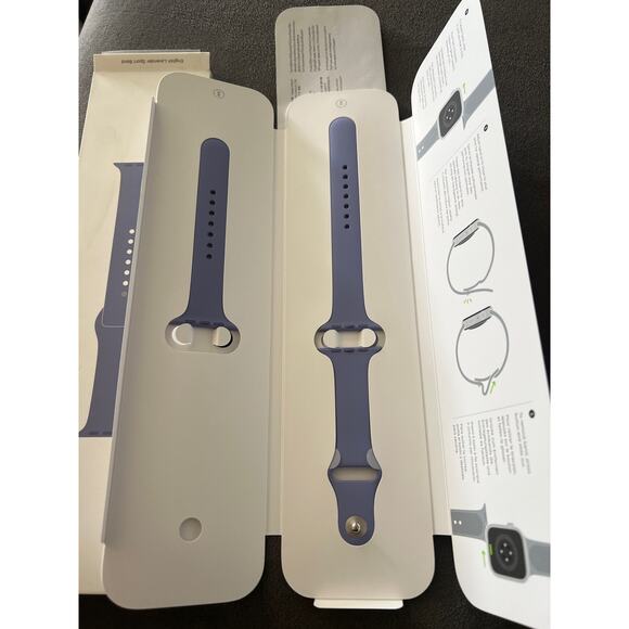 NEW 45mm Apple Watch English Lavender Sport Band - Picture 5 of 6